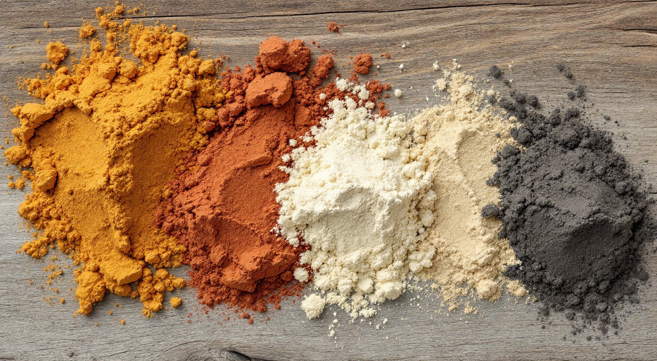 Pigments minéraux naturels : ocres, terres et sables